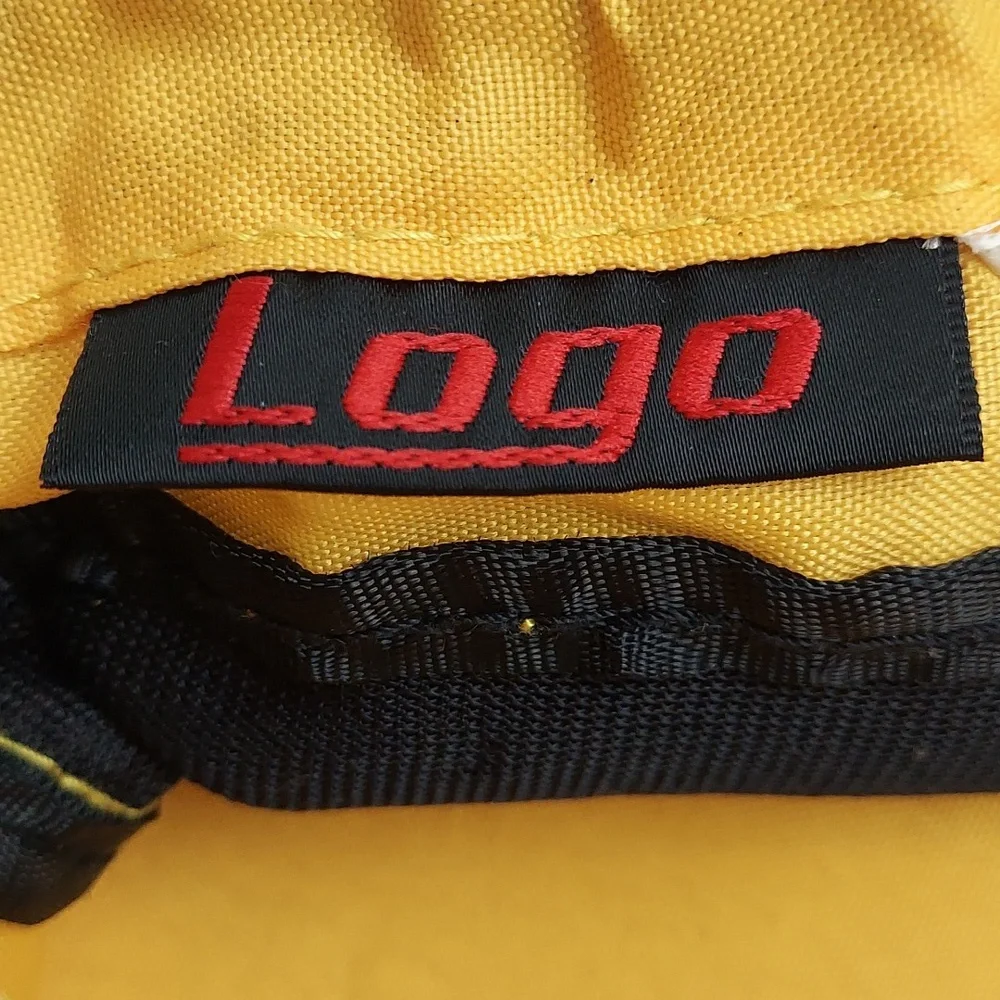 *~ Logo Iowa Hawkeyes Stylish Yellow, Black Drawstring Backpack, Excellent Cond